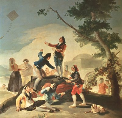 La cometa, 1777-78 de Francisco de Goya